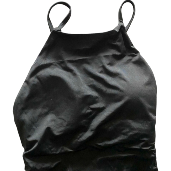 Andie Swim The Asbury One Piece Sleek Black Modest Adj Cross Straps  Size LG NWT - Picture 3 of 11